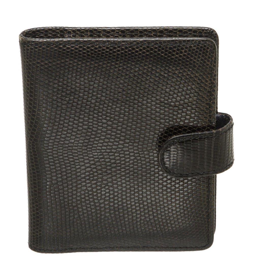 Louis Vuitton Black Lizard Mini Agenda Notes de Voyage Travel Notes