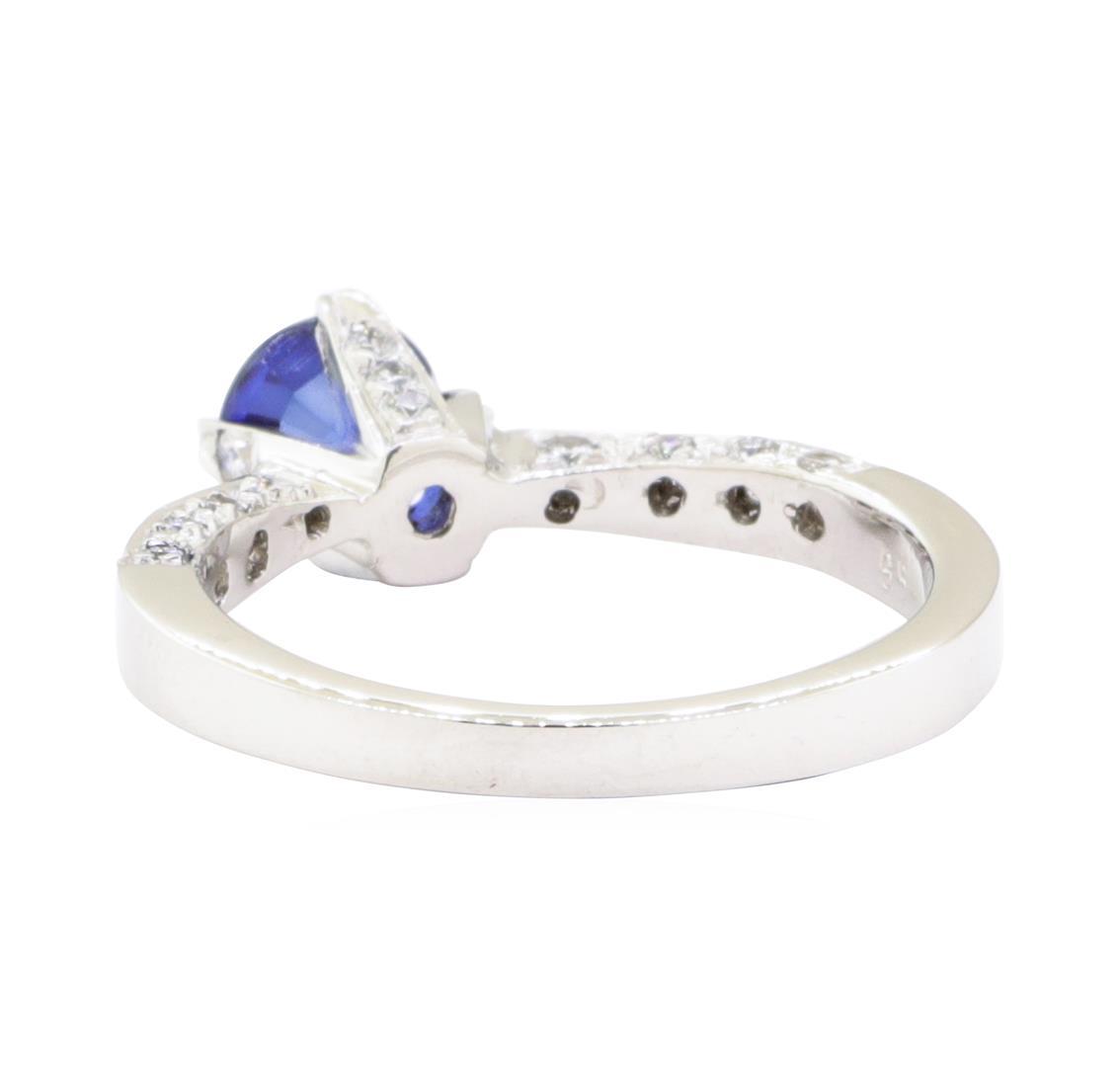 1.69 ctw Sapphire And Diamond Ring - Platinum