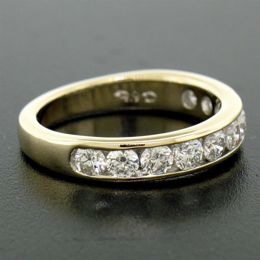 14k Yellow Gold 1.05 ctw Round Diamond Band Ring