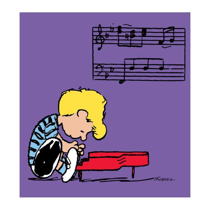 Peanuts, "Schroeder" Hand Numbered Canvas (40"x44") Limited Edition Fine Art Pri