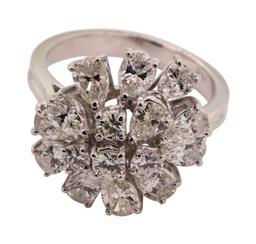 3.03 ctw Diamond Ring - 18KT White Gold