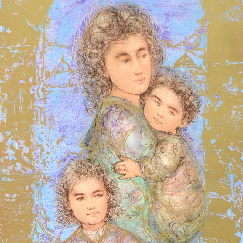 Edna Hibel (1917-2014), "Catherine and Children" Limited Edition Lithograph, Num