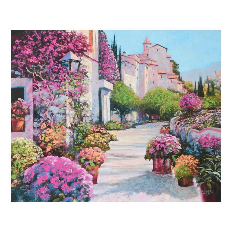 Howard Behrens (1933-2014), "Blissful Burgundy" Limited Edition on Canvas, Numbe