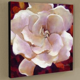 "Gardenia" Limited Edition Giclee on Canvas by Simon Bull, Numbered and Signed.