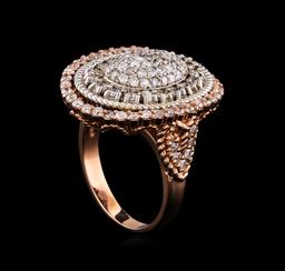 14KT Rose Gold 1.43 ctw Diamond Ring