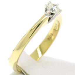Atasay 18kt Yellow and White Gold Round Diamond Solitaire Engagement Ring