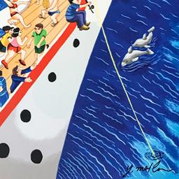 Yuval Mahler, "The Cruise" Hand Signed Limited Edition Serigraph on Paper with L