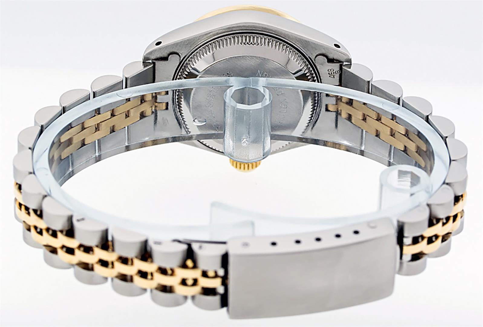 Rolex Ladies 2 Tone Yellow VS Diamond Oyster Perpetual Datejust Wristwatch