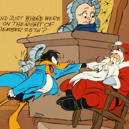 "Santa on Trial" by Chuck Jones (1912-2002). Limited Edition Animation Cel with