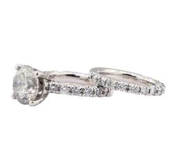 3.65 ctw Diamond Ring - 14KT White Gold