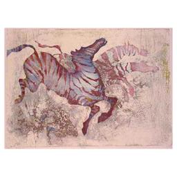 Edwin Salomon, "Zebras" Hand Signed Limited Edition Serigraph with Letter of Aut