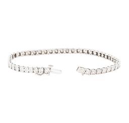 1.00 ctw Diamond Tennis Bracelet - 10KT White Gold