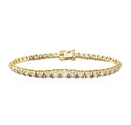 13.21 ctw Diamond Bracelelet - 18KT Yellow Gold