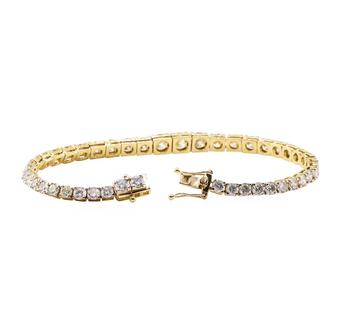 13.21 ctw Diamond Bracelelet - 18KT Yellow Gold