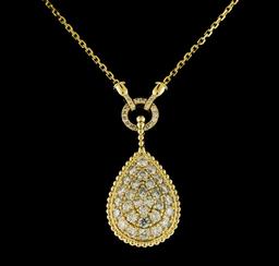 3.02 ctw Diamond Necklace - 14KT Yellow Gold