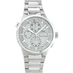 IWC Mens Stainless Steel 43mm GST Rattrapante Split Second Chronograph Wristwatc