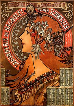 Alphonse Mucha - Savonnerie de Bagnolet