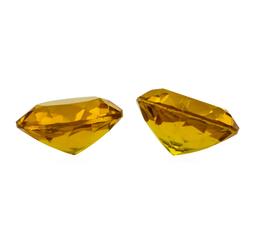 10.16 ctw.Natural Round Cut Citrine Quartz Parcel of Two