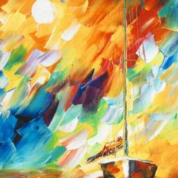 Rainbow Sky by Afremov (1955-2019)