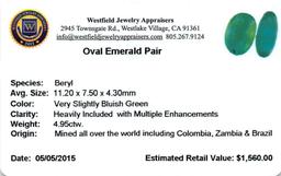 4.95 ctw Oval Mixed Emerald Parcel