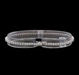 18KT White Gold 2.51 ctw Diamond Tennis Bracelet