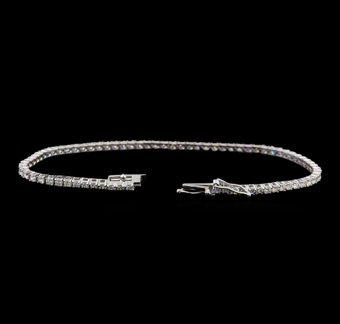 18KT White Gold 2.51 ctw Diamond Tennis Bracelet