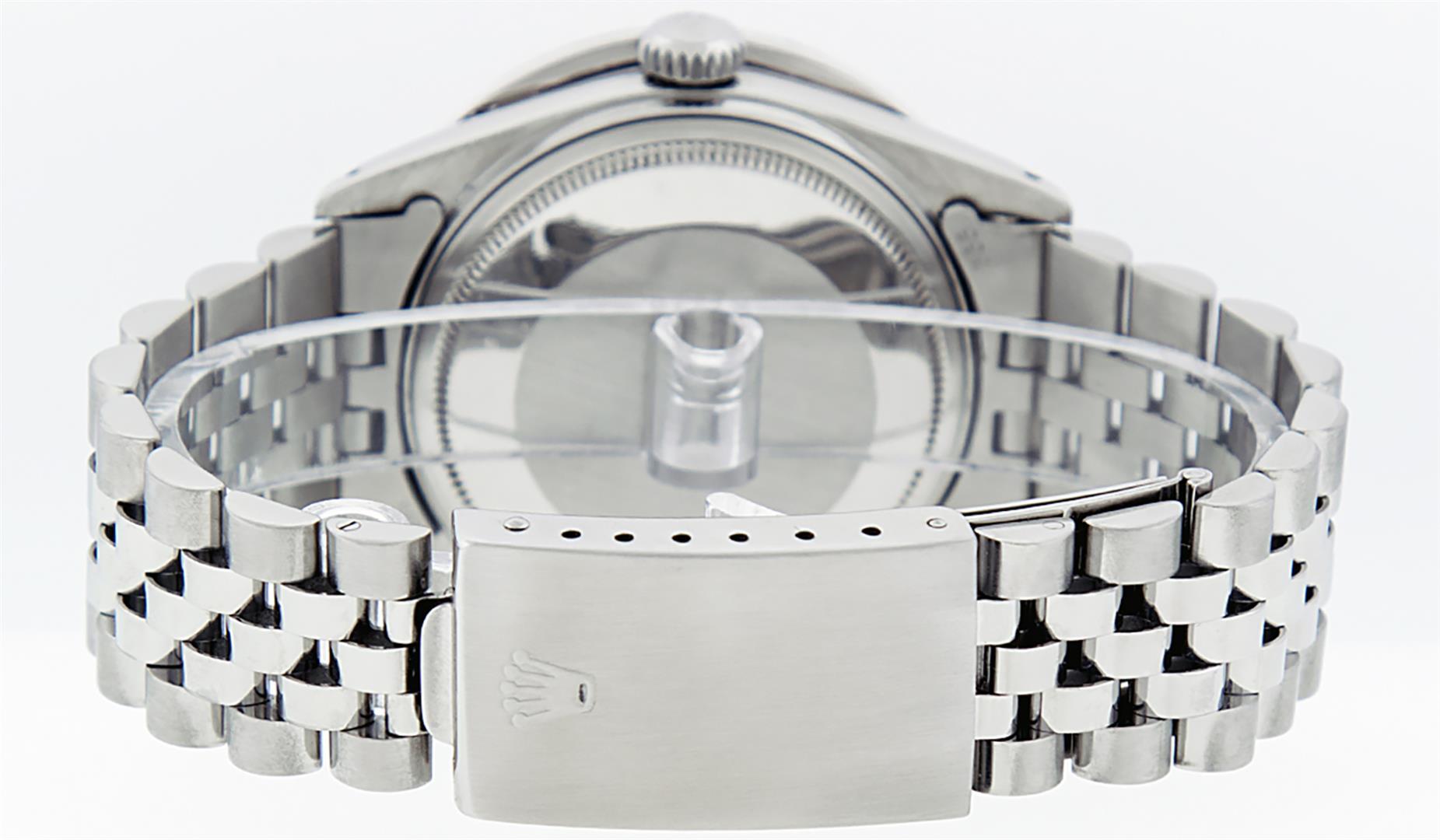 Rolex Mens Stainless Steel Meteorite 3 ctw Diamond Datejust 36MM Wristwatch