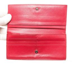 Bottega Veneta Red Leather Continental Wallet