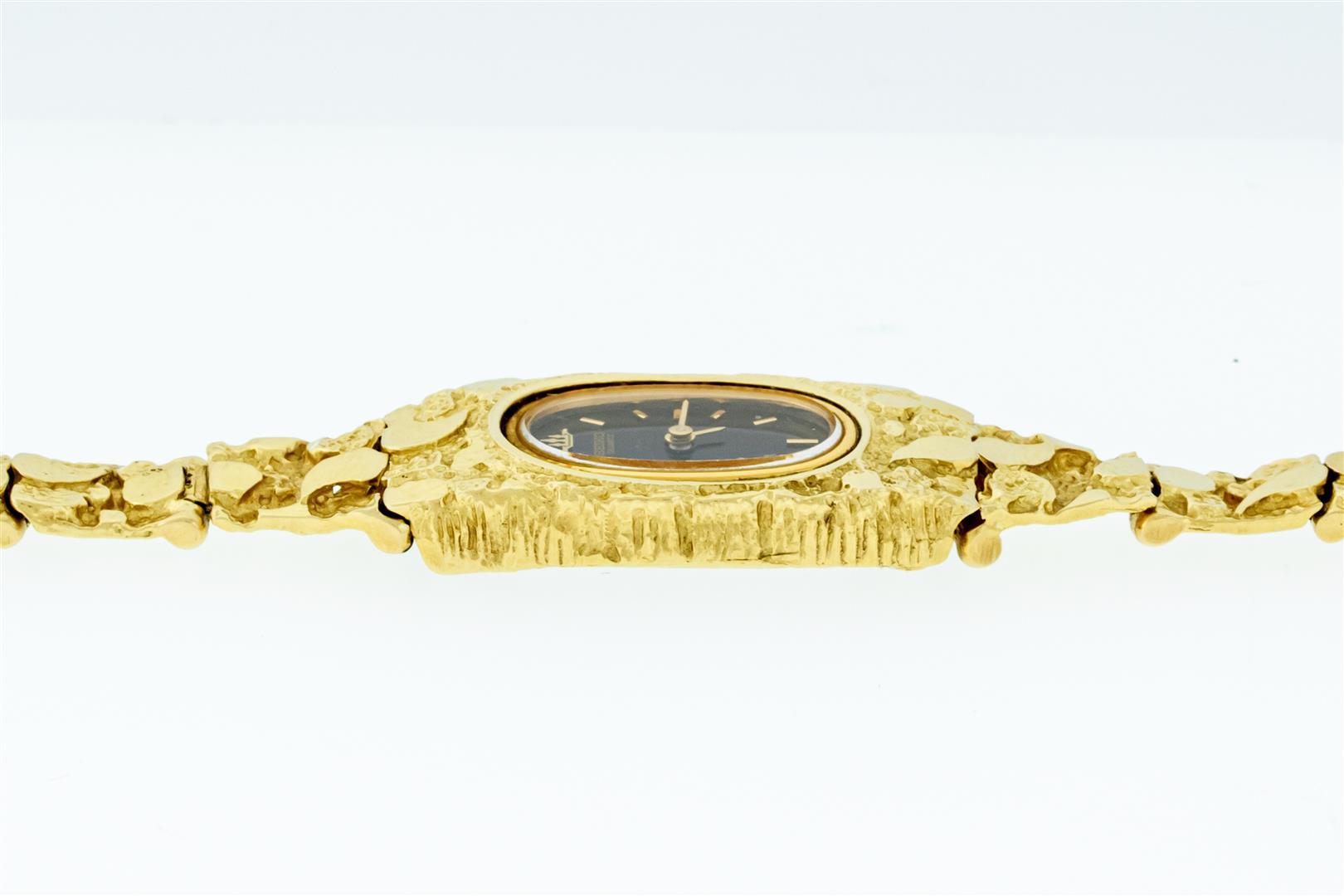 Ladies 14K Yellow Gold Seiko Nugget Wristwatch