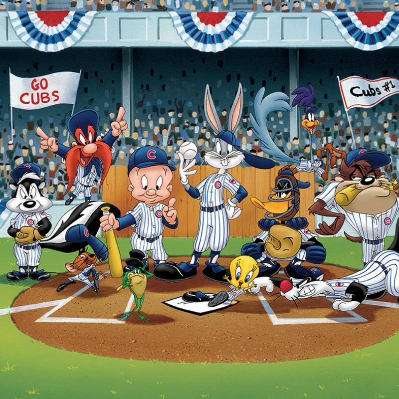 Line Up At The Plate (Cubs) by Looney Tunes