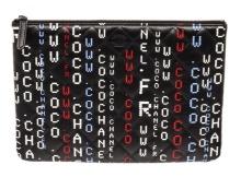 Chanel Black Multicolor Quilted Lambskin Data Center O Case Clutch