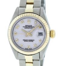 Rolex Ladies 2T Yellow Gold & Stainless Steel Cream Dial Oyster Band Wristwatch