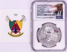 2020 Cameroon S1000F Donald Trump All Together High Relief PF 70 Ultra Cameo 1oz