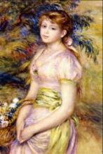 Renoir - Young Girl With A Basket Of Flowers