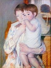 Mary Cassatt - Baby On The Arm Of The Mother