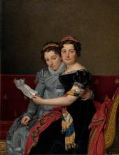 Jacques-Louis David - The Sisters Zenaide and Charlotte Bonaparte