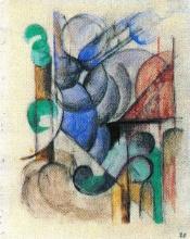 Franz Marc - House of Abstract Landscape