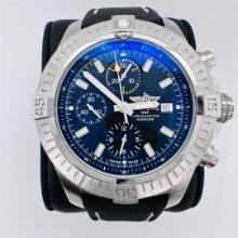 Breitling Avenger Stainless Steel Chronograph Black Dial Wristwatch