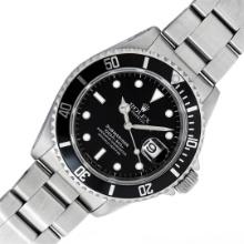 Rolex Mens Stainless Steel 40MM Submariner With Black Dial