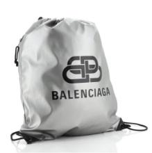Balenciaga BB Explorer Drawstring Backpack Nylon Silver