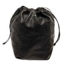 Saint Laurent YSL Black Leather Teddy Shopping Tote