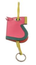 Hermes Pink Multi Camail Bag Charm