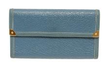 Louis Vuitton International Wallet Blue Suhali