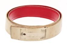 Hermes Red White Leather H Belt Strap (no buckle)