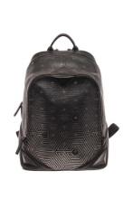 MCM Black Leather Backpack