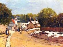 Alfred Sisley - First Snow in Louveciennes