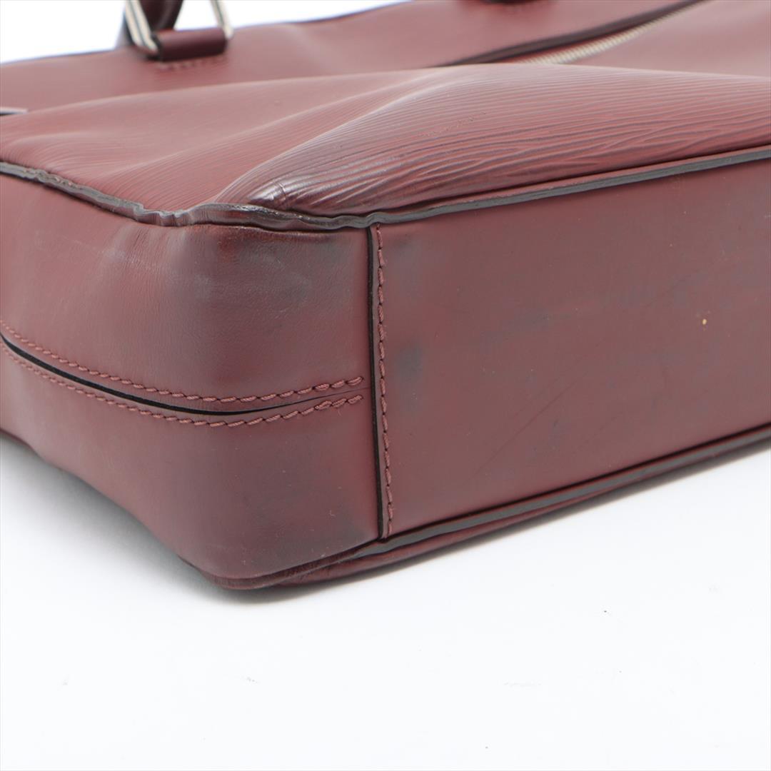 Louis Vuitton Bordeaux Epi Leather Porte Documents Business Briefcase