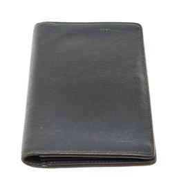 Louis Vuitton Black Leather Portefeiulle Ron Bifold Wallet