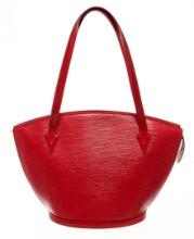 Louis Vuitton Red Epi Leather Saint Jacques Shoulder Bag