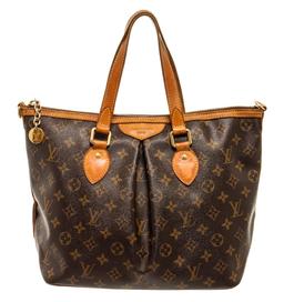 Louis Vuitton Brown Monogram Canvas Palermo PM Tote Bag